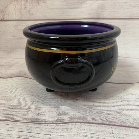 Hocus Pocus Mini Decorative Footed Cauldron Sanderson Sisters Purple Interior 6" - Picture 4 of 9